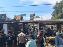 Warung Coto-2 Kios Terbakar di Jalan Pelita Makassar Diduga Akibat Gas Bocor