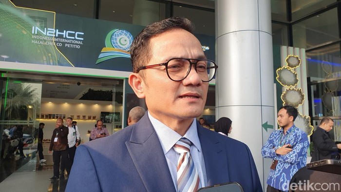 Kepala BPKH, Fadlul Imansyah, saat ditemui di acara Indonesia Sharia Economic Festival (ISEF) 2025 di JIEXPO Kemayoran, Jakarta Pusat, Rabu (8/10/2025.)