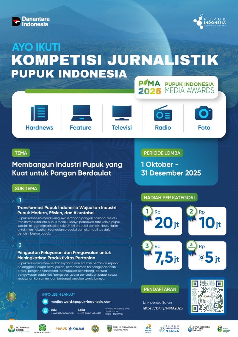 Lomba jurnalistik Pupuk Indonesia.
