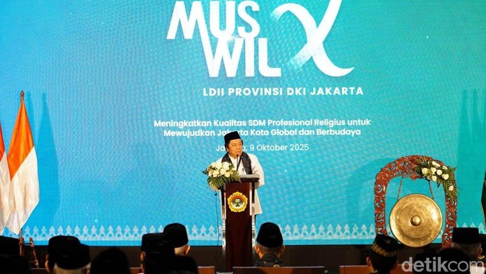 Muswil X LDII DKI Jakarta Jadi Momentum Penguatan Sinergi dengan Pemprov Dewan Pimpinan Wilayah Lembaga Dakwah Islam Indonesia (DPW LDII) DKI Jakarta menggelar Musyawarah Wilayah (Muswil) X di Grand Ballroom Minhaajurrosyidiin, Pondok Gede, Jakarta Timur, Kamis (9/10).