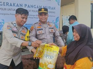 Polres Kuansing Gelar Pasar Murah di Cerenti, Dukung Ketahanan Ekonomi Warga
