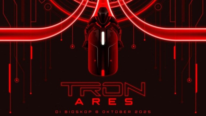 Poster Film Tron: Ares. (Instagram.com/disneyindonesia)