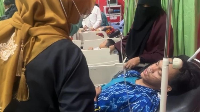 Potret korban keracunan di Banjar. Foto: Khairun Nisa