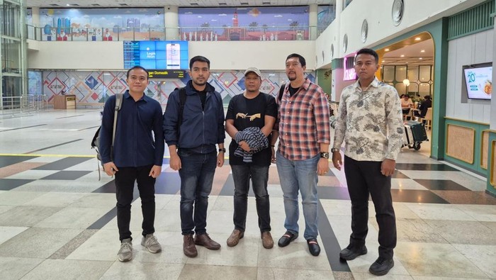 Terpidana kasus TPPO pakai topi. (Foto: tim Tabur Kejati Aceh)