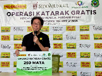 Sido Muncul Gelar Operasi Katarak Gratis untuk 250 Mata di Ternate Malut