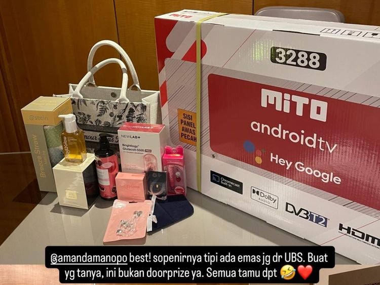 Suvenir Nikah Amanda Manopo-Kenny: Android TV, Juicer, LM hingga Parfum Armani