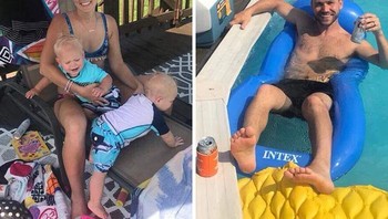 Ketika ibu vs ayah di taman bermain. Foto: Boredpanda