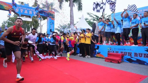 HUT ke-26 Kabupaten Siak dimeriahkan dengan Siak Fun Run 2025, Sabtu (11/10/2025).