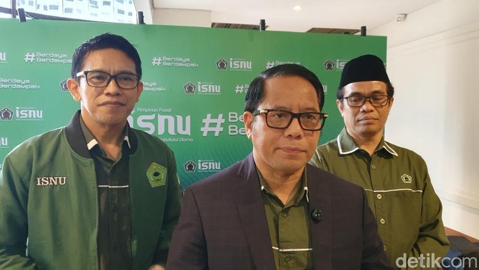 Ketum ISNU, Kamaruddin Amin, saat ditemui di Hotel Grand Sahid Jaya, Jakarta Pusat, Sabtu (11/10/2025).