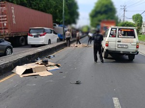 Truk Tak Kuat Nanjak di Gempol Pasuruan Tewaskan 3 Pemotor