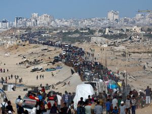 Meski Hancur, Warga Gaza Bahagia Bisa Pulang