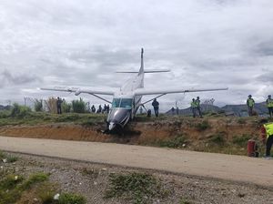 Pesawat Smart Air Tergelincir di Bandara Tiom Lanny Jaya