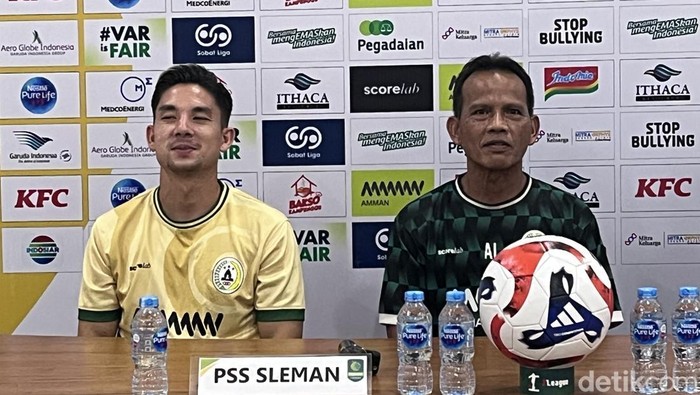 Jumpa pers PSS Sleman jelang melawan Kendal Tornado FC di Stadion Maguwoharjo, Sleman, Sabtu (11/10/2025).