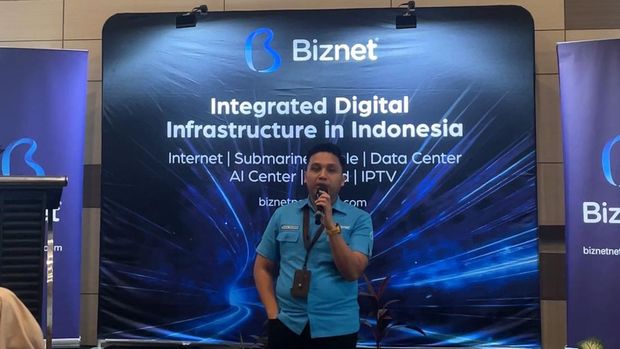 Regional Manager Biznet wilayah Sumbagsel Piscesco Heyziputra.