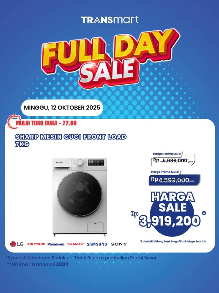 Transmart Full Day Sale 12 Oktober 2025