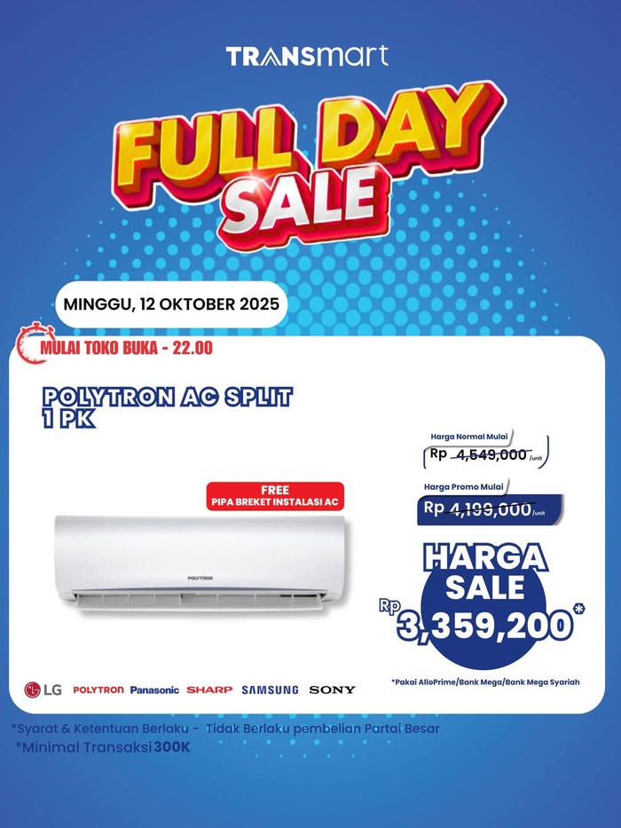 Transmart Full Day Sale 12 Oktober 2025