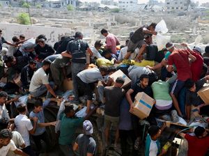 Video: Berton-ton Makanan Sulit Masuk Gaza gegara Israel Batasi Akses