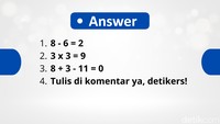 Nah, ini jawabannya detikers. Berapa jawabanmu yang benar? Foto: Aida Adha Siregar/detikHealth