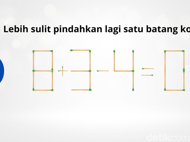 4 Teka-teki Uji Ketangkasan Otak, IQ Tinggi Cuma Butuh Semenit Geser Sebatang Kotek
