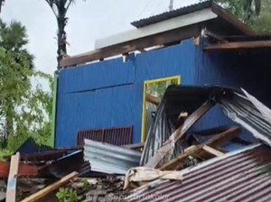 3 Rumah di Kale Komara Takalar Rusak Diterjang Angin Puting Beliung