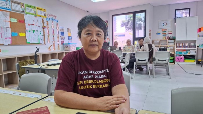 Kepala TK Merak, Ponorogo, Jawa Timur, Maria Kurniawaty.