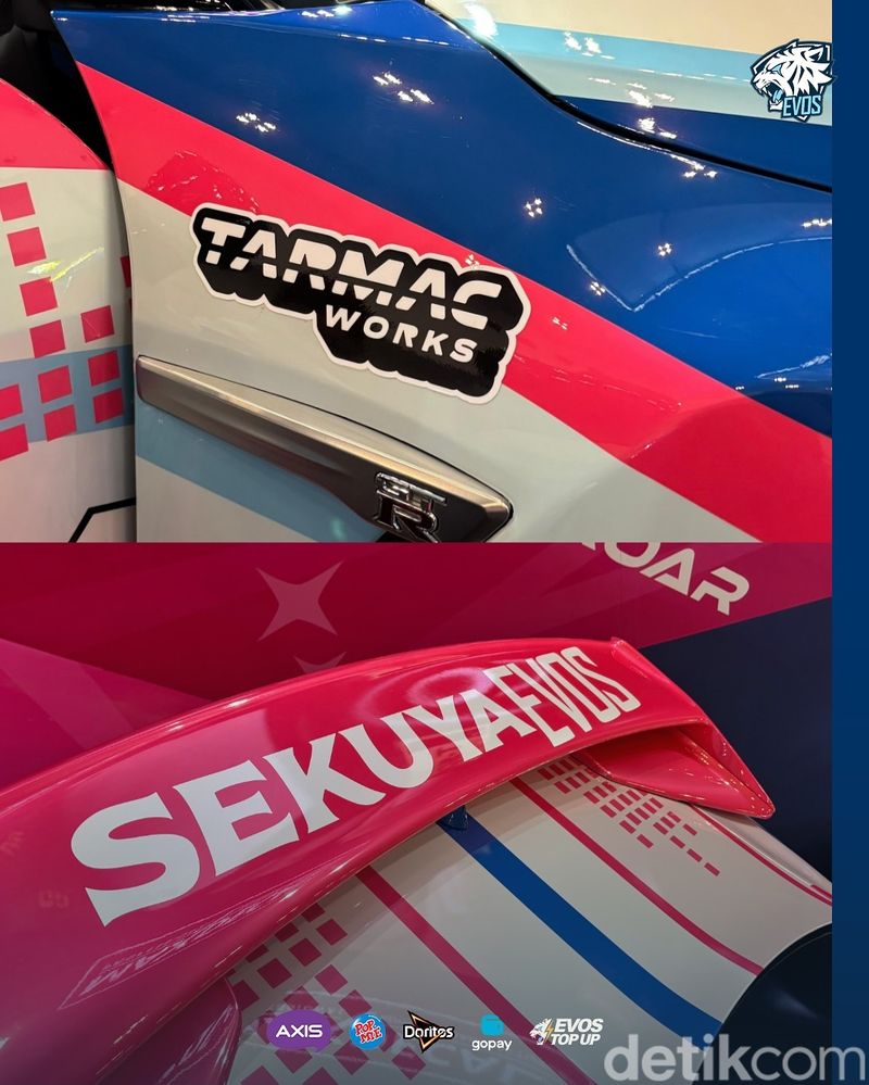 Modifikasi Nissan GTR R35 kolaborasi MaxDecal dan SekuyaEVOS meramaikan IMX 2025.