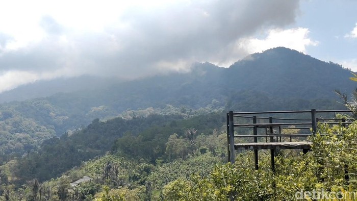 Anjungan bisa dinikmati sembari menikmati kopi di bawah kaki Gunung Catur, Badung. (Agus Eka)