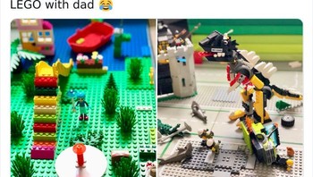 Pasti deh, main lego kalau nggak dinosaurus, robot, atau mobil-mobilan. Foto: (Bored Panda)