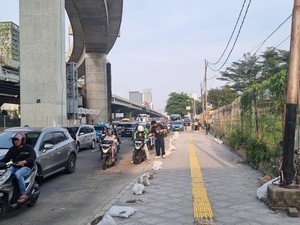 Proyek Trotoar di Dekat MRT Fatmawati Hampir Rampung, Ini Penampakannya