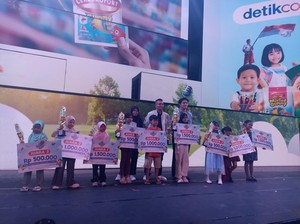 Anak-anak Unjuk Bakat Mewarnai-Menyanyi di Pekan Seni Anak Pintar Indonesia