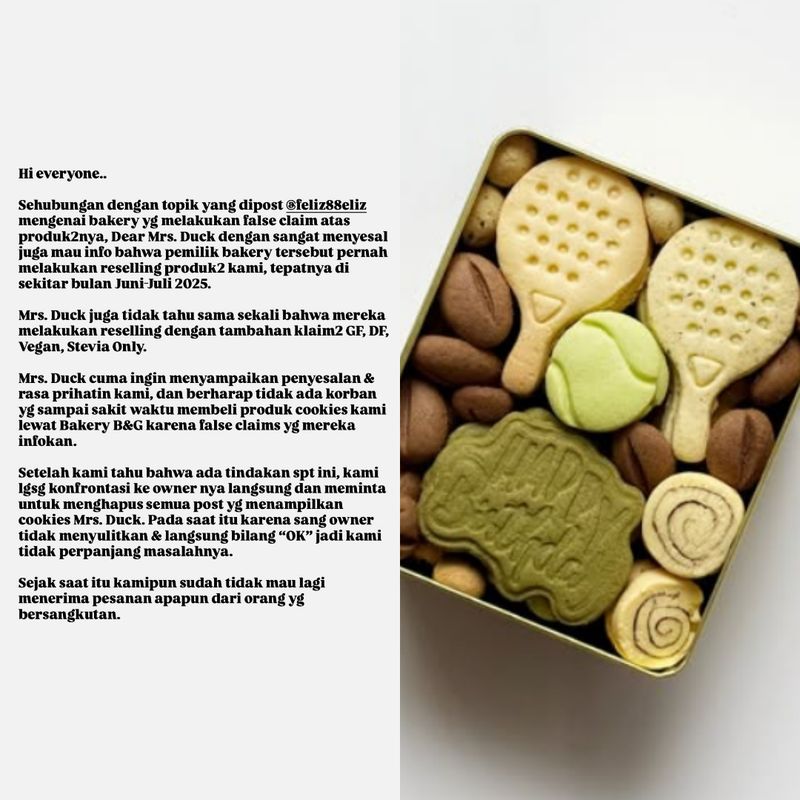 Akal Bulus Bakery Gluten Free Palsu Terungkap, Jual Ulang Cookie Ini