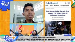 Video: Pria Bakar Rumah Ortu gegara Tak Diberi Uang di Makassar Ditangkap