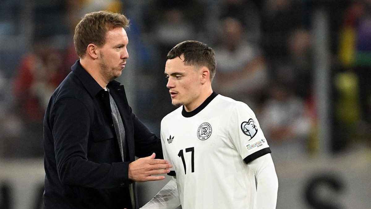 Julian Nagelsmann dan Florian Wirtz di Timnas Jerman. (Foto: dpa/picture alliance via Getty I/picture alliance)