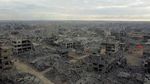 Foto Udara Tunjukkan Wajah Gaza yang Luluh Lantak