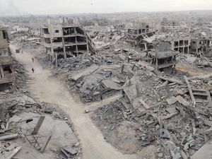 Foto Udara Tunjukkan Wajah Gaza yang Luluh Lantak