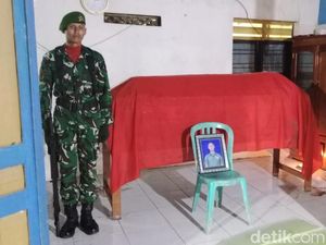 Tangis Pecah Sambut Kopda Amin asal Kebumen Gugur Diserang OPM