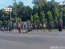 Diduga Microsleep, Pemotor di Pasuruan Tewas Tabrak Truk Boks