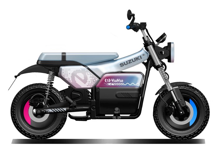 Motor listrik konsep Suzuki e-VanVan Motor listrik konsep Suzuki e-VanVan