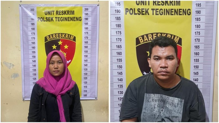 Pasutri yang mencuri uang dan emas orang tuanya di Lampung.