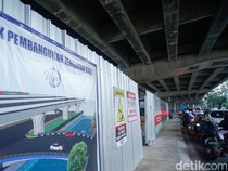 Penerapan Contraflow di Kalimalang Imbas Pembangunan Jembatan Wisata Air