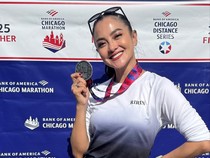 Ririn Ekawati Ikut Chicago Marathon, Suara Anak Bikin Kuat Sampai Garis Finish