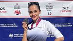 Ririn Ekawati Ikut Chicago Marathon, Suara Anak Bikin Kuat Sampai Garis Finish