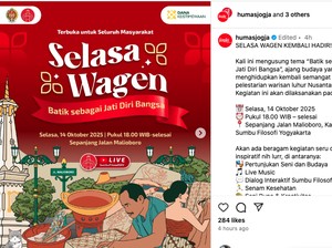 Ramaikan Dab! Selasa Wagen Digelar di Malioboro Besok