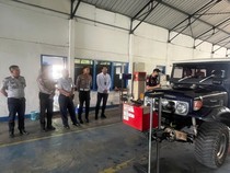 70 Jip Wisata Bromo Jalani Ramp Check di Malang Cegah Kecelakaan