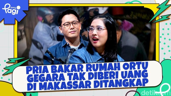 Video: Pria Bakar Rumah Ortu gegara Tak Diberi Uang di Makassar Ditangkap