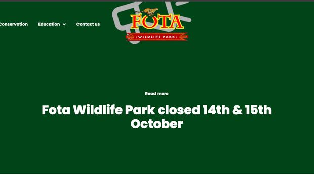 Fota Wildlife Park di Irlandia tutup sementara akibat ada dugaan kasus flu burung. Ditutup 14 hingga 15 Oktober 2025.