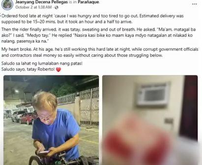 Kisah Dedikasi Kakek 65 Tahun Tetap Antar Makanan Meski Motornya Rusak