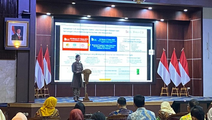 Kepala Eksekutif Pengawas Perilaku Pelaku Usaha Jasa Keuangan, Edukasi dan Perlindungan Konsumen Otoritas Jasa Keuangan (OJK), Friderica Widyasari Dewi (Dwi/detikcom)