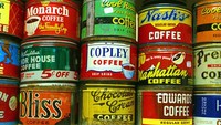 Produk kaleng kopi vintage di Amerika ini juga jadi barang koleksi incaran. Namun sayang, amat jarang yang barangnya bertahan dalam kondisi bagus. Foto: MSN