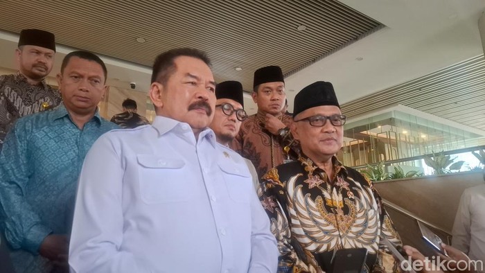Menteri Haji bertemu Jaksa Agung. (Rumondang/detikcom)